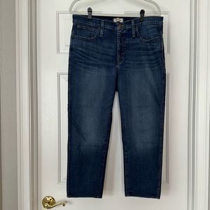 Madewell Slim Straight Crop Denim